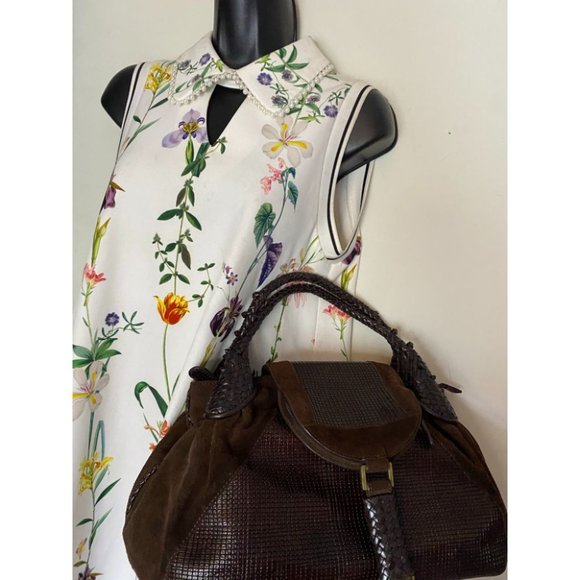 Sondra Roberts Brown Leather Handbag - Picture 8 of 16